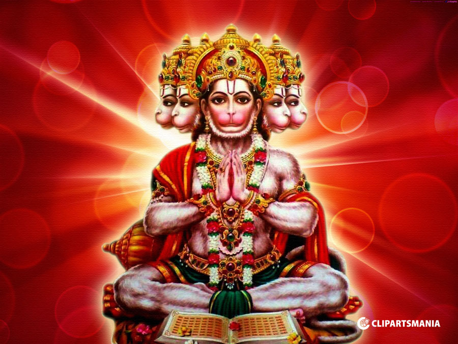 Lord Hanuman Five Faces HD Wallpaper Background