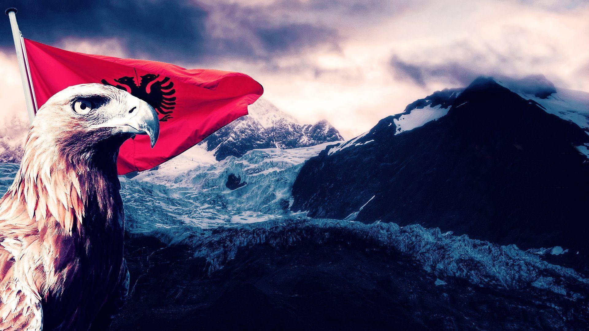 Albanian Flag Wallpaper
