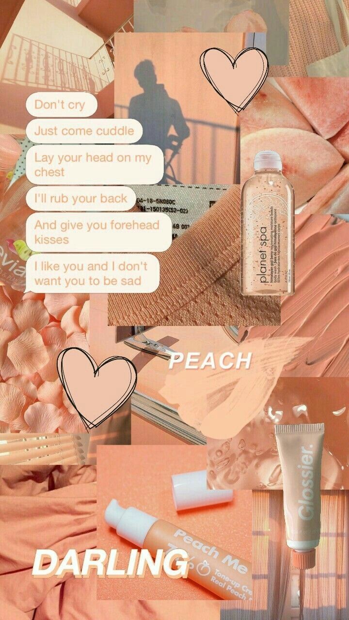 Peach Aesthetic Wallpaper On