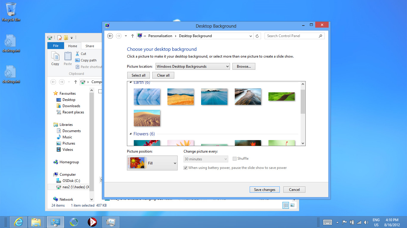 Windows Desktop The Ui Changes Color Depending On Wallpaper
