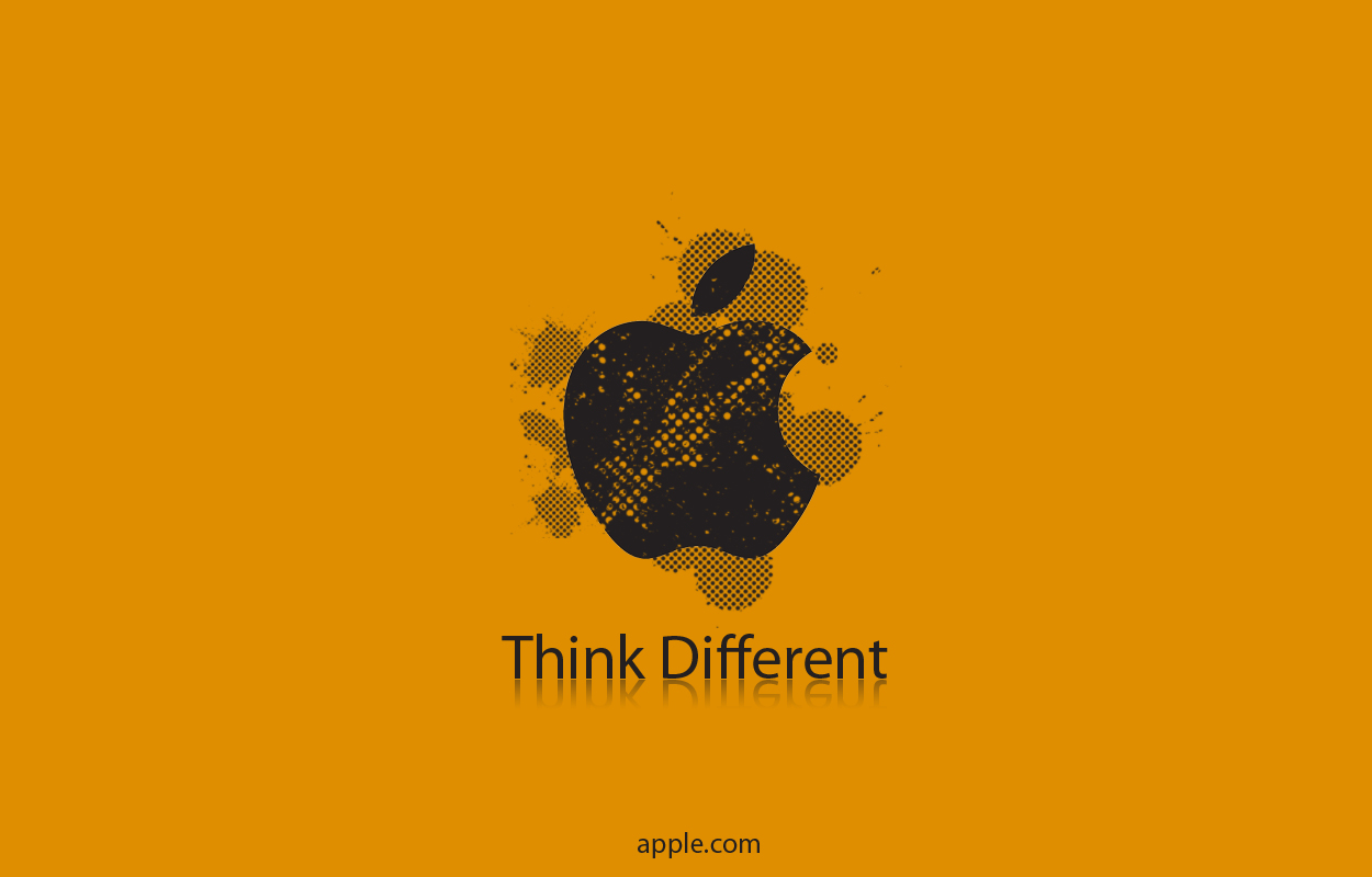 Orange Apple Wallpaper By Simeau Customization Mac Pc Os