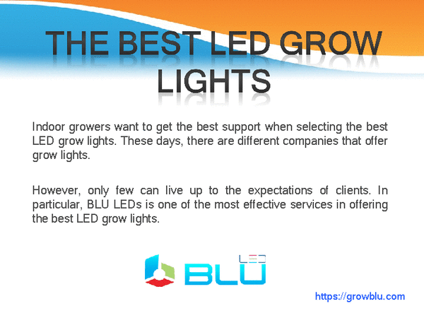 Led Grow Lights Powerpoint Presentation
