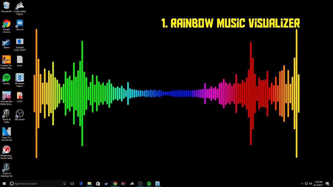 Best Wallpaper Engine Audio Visualizer Backgrounds Links 1280x720