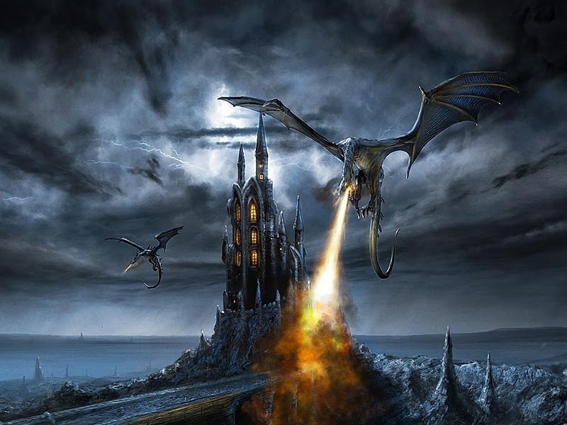 Dragons Image Dragon Burns Castle Wallpaper Photos