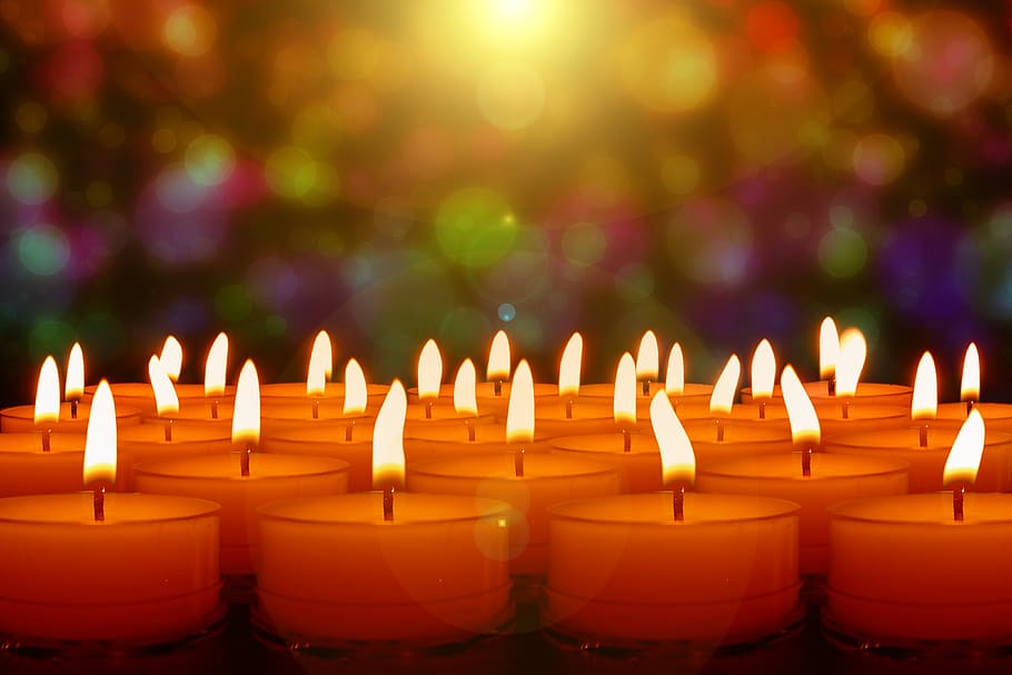 HD Wallpaper Candles Candlelight Lights Evening Advent