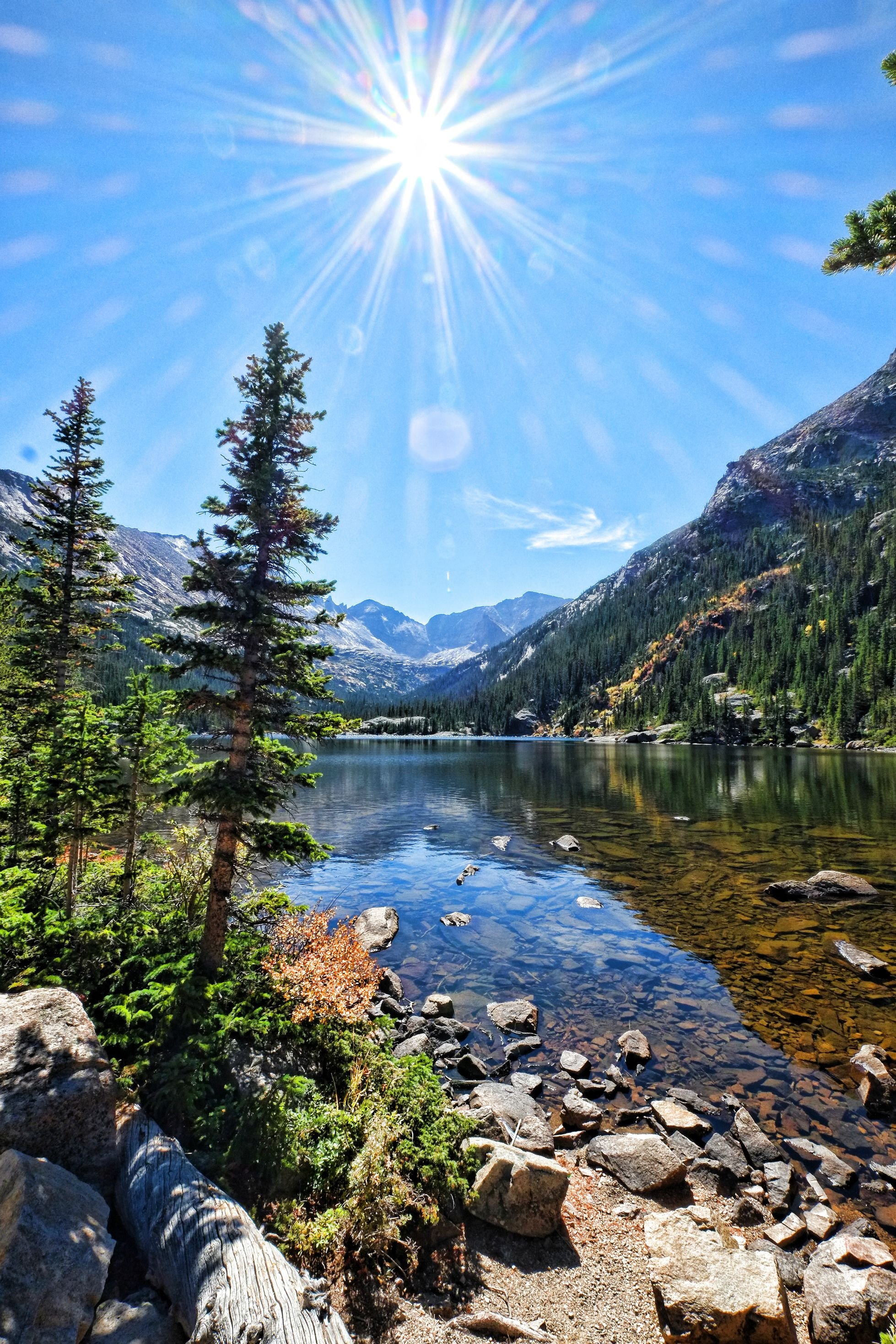 Mills Lake Rocky Mountain National Park HD Wallpaper