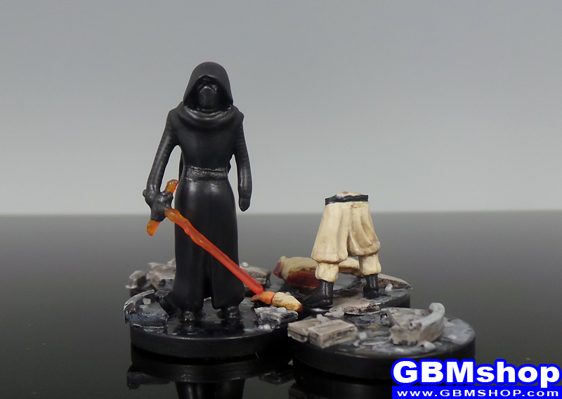star wars miniature mini diorama Imperial Assault Kylo Ren vs Jedi