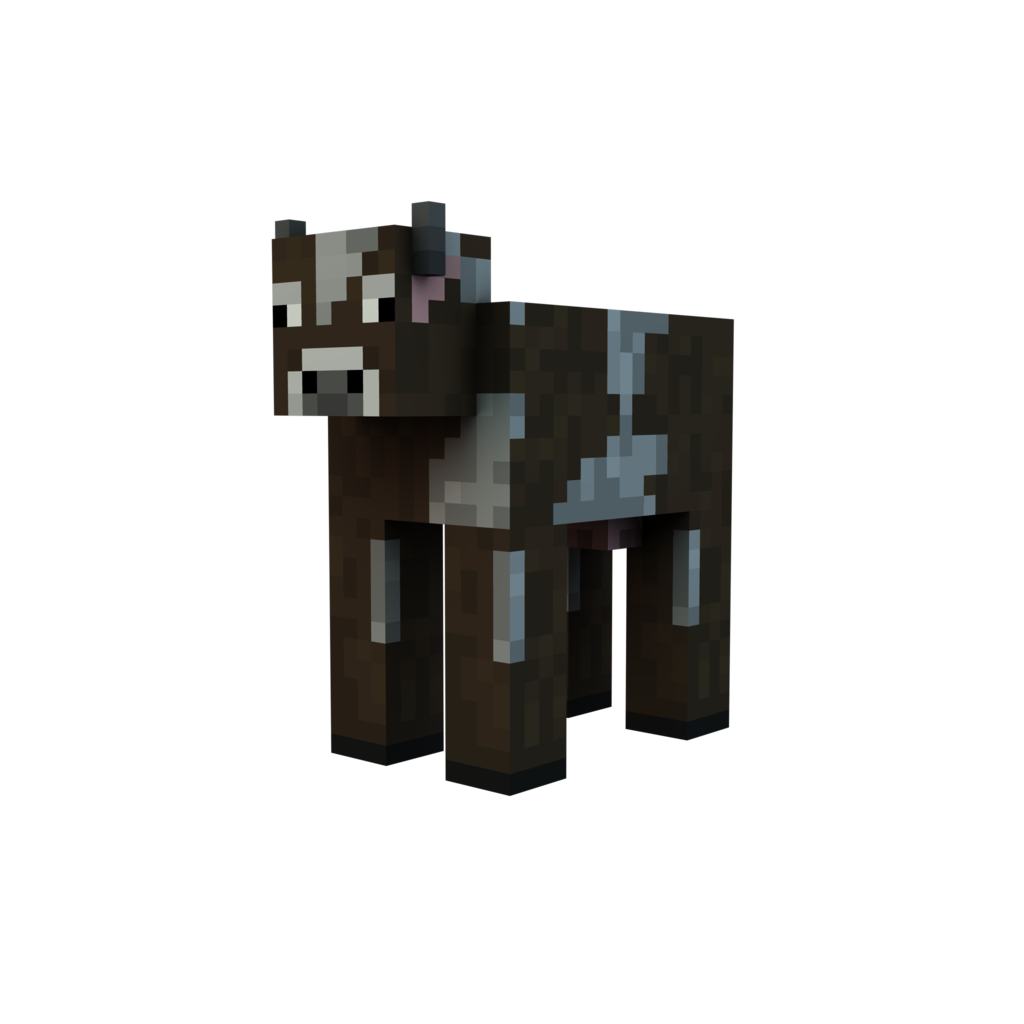 Minecraft Render Cow By Danixoldier