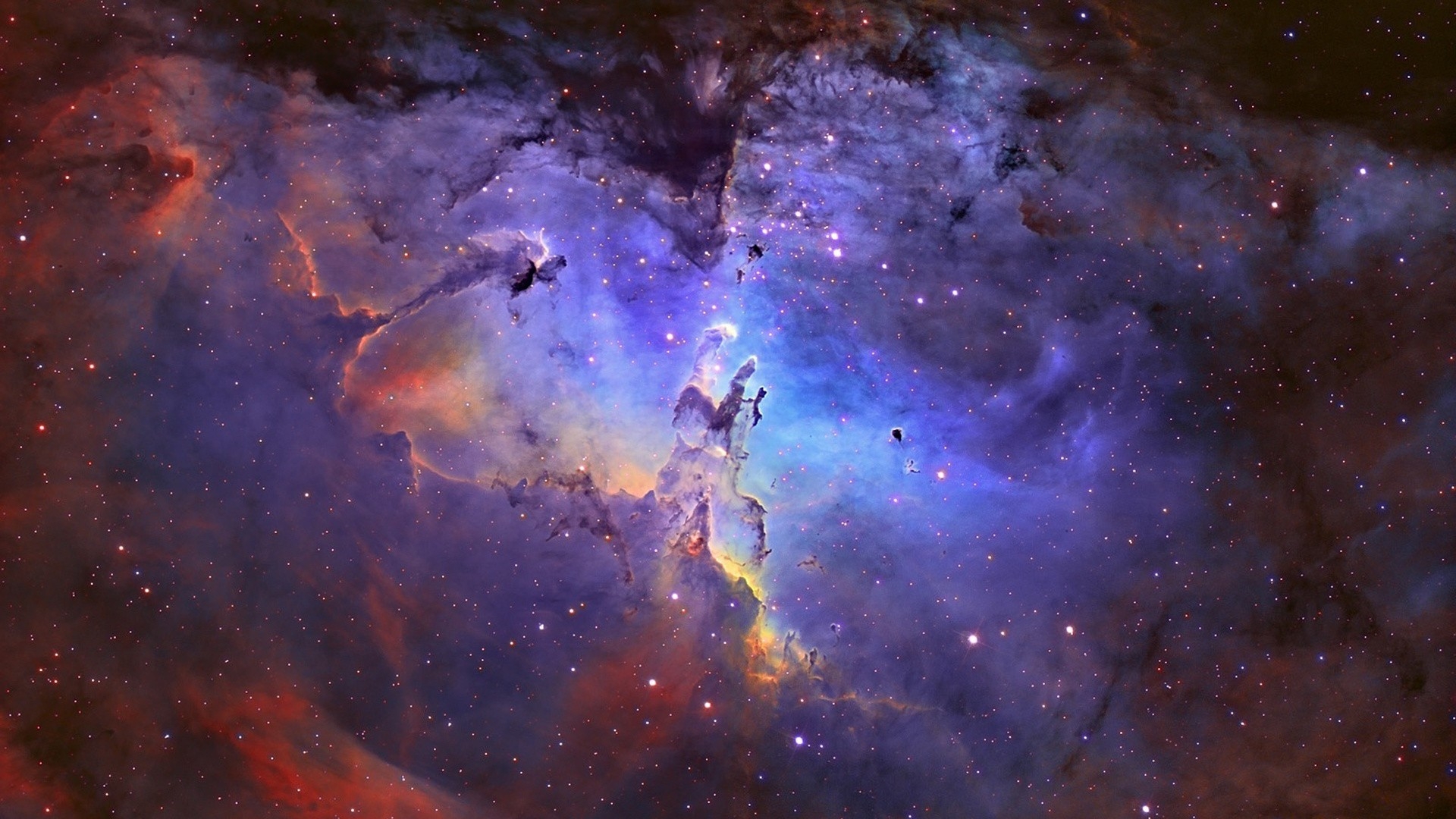 Outer space eagle nebula wallpaper 1920x1080 7326 WallpaperUP