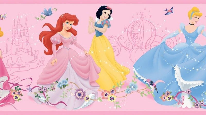 Dk5945b Disney Princess Kids Girls Wallpaper Border