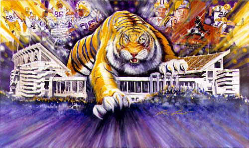 Lsu Tiger On The Prowl