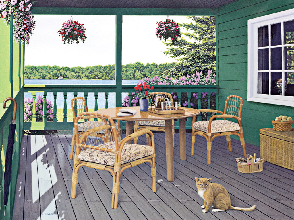 Lang Wallpaper May Cottage Country Art
