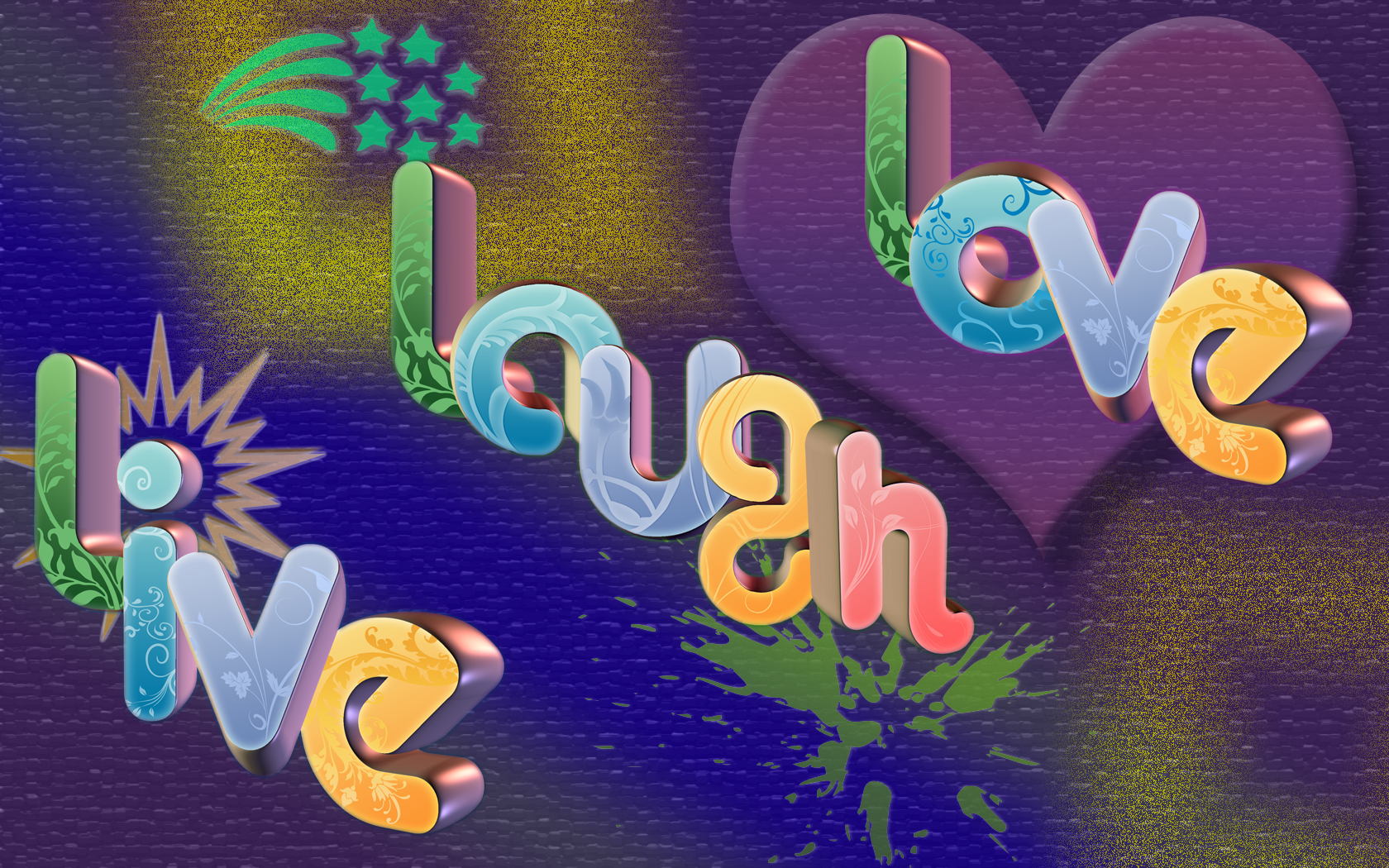 Live Laugh Love Background Wallpaper