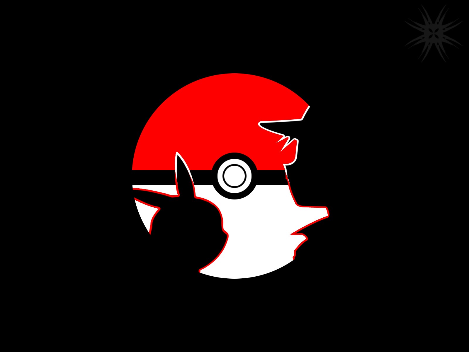 Pokemon Black Wallpaper Red White Pikachu
