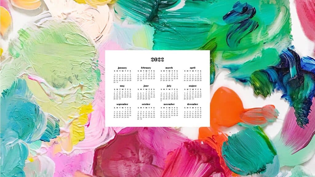 FREE 2022 wallpapers 90 options Sunday Monday start no calendar 1024x576