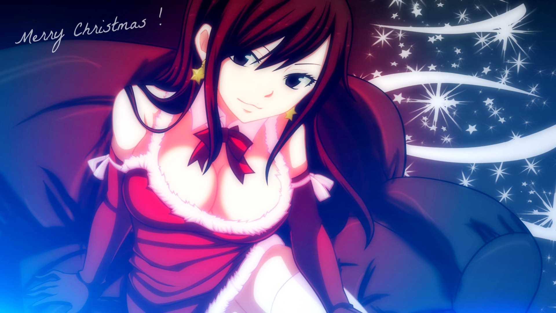 Erza Wish You A Merry Christmas HD Wallpaper Background Image