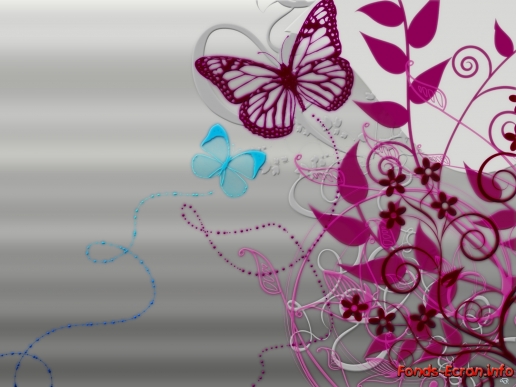 Fond Cran Papillon Wallpaper