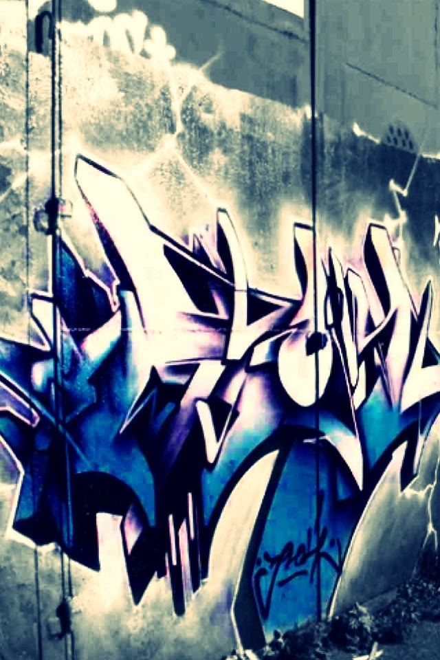 For iPhone Abstract Wallpaper Graffiti