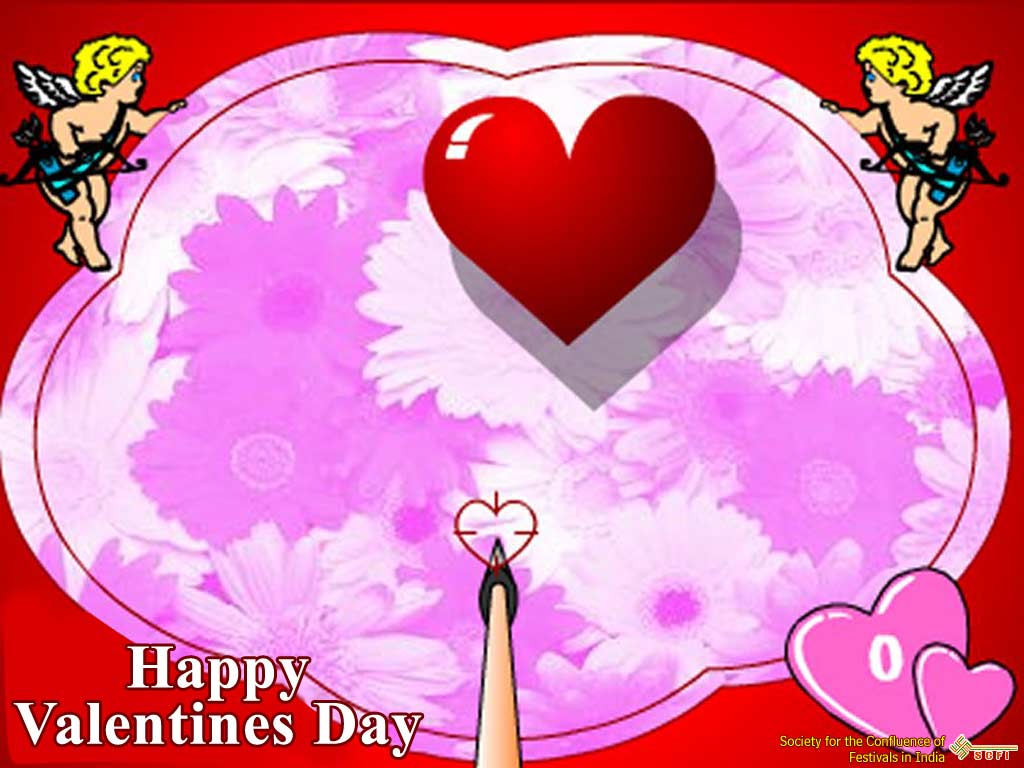 Happy valentines day wallpaper Royalty Free Vector Image