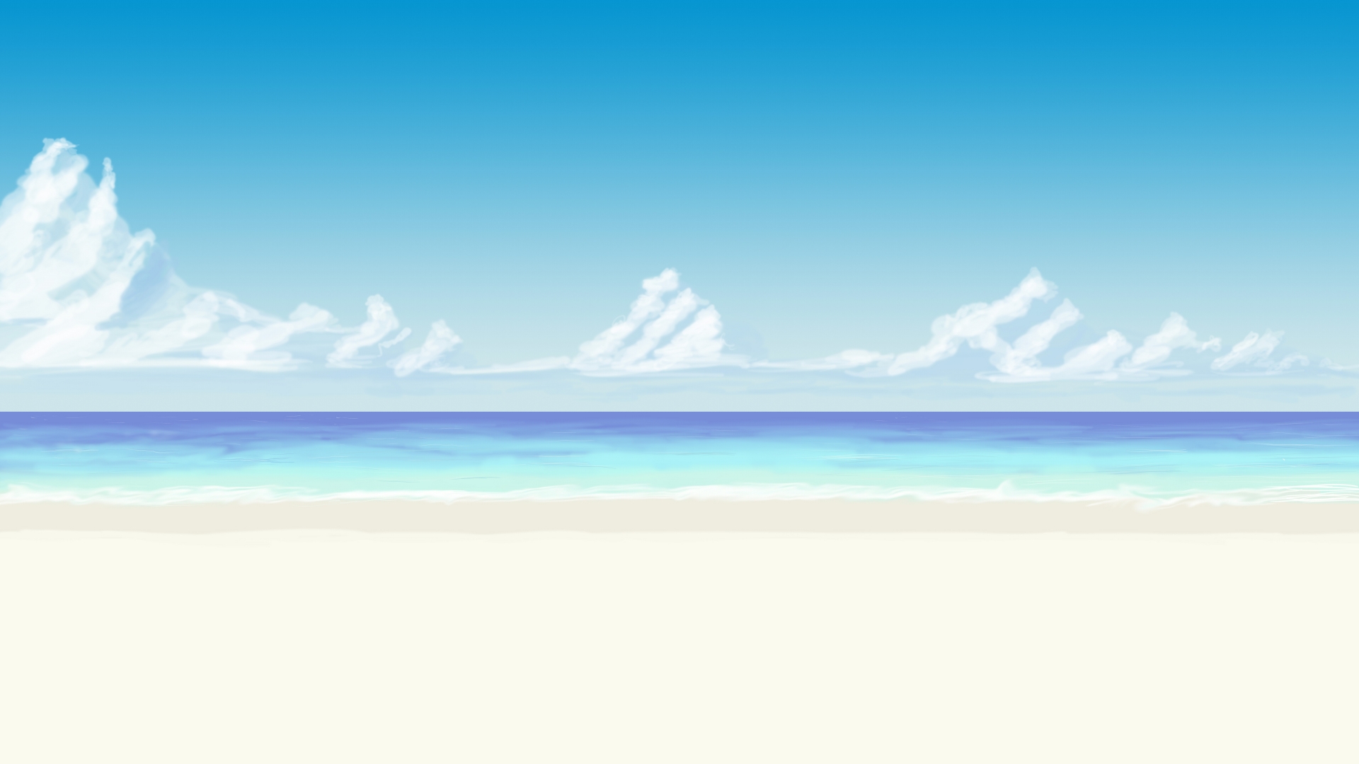 Another Anime Beach Background By Wbd