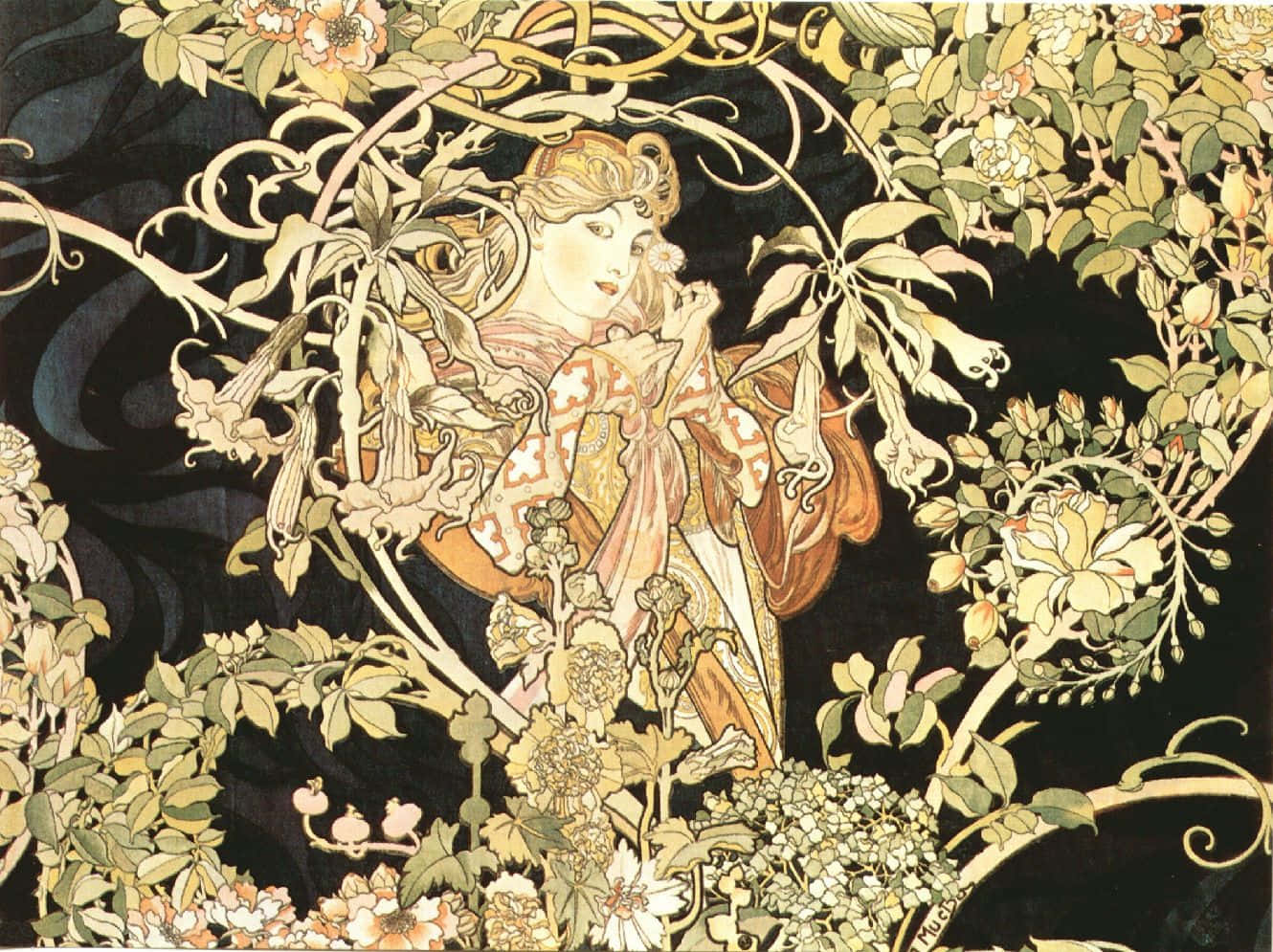 Art Nouveau Wallpaper
