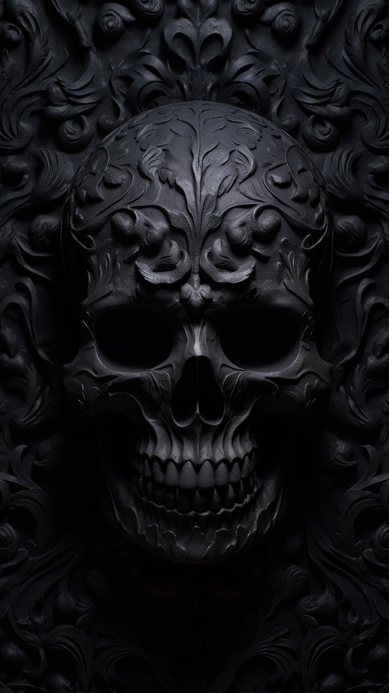 Black Skull Wallpaper