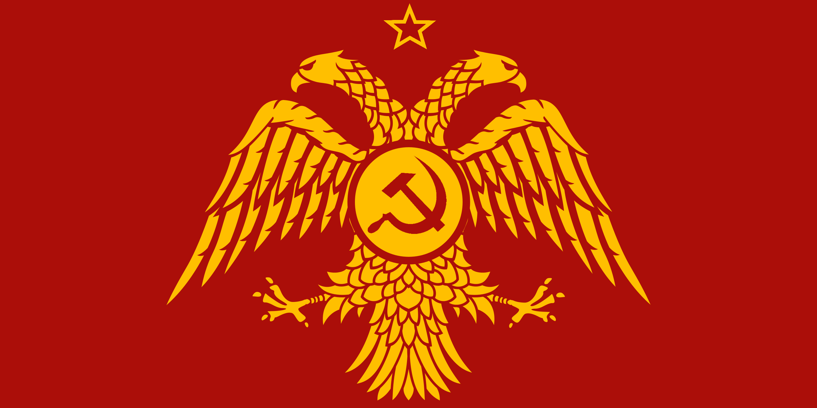 Communist Byzantine flag by K Haderach on