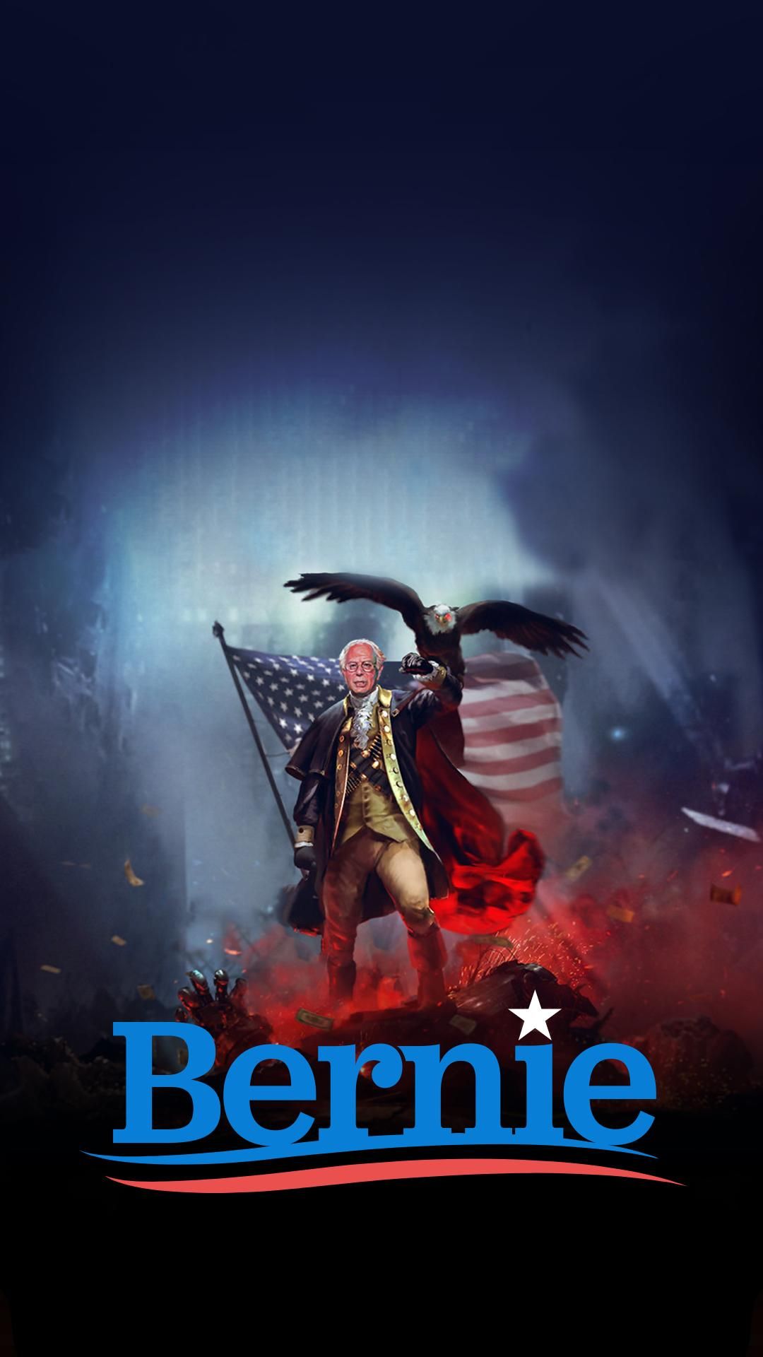 Poster For Bernie Sanders Wallpaper iPhone Bg
