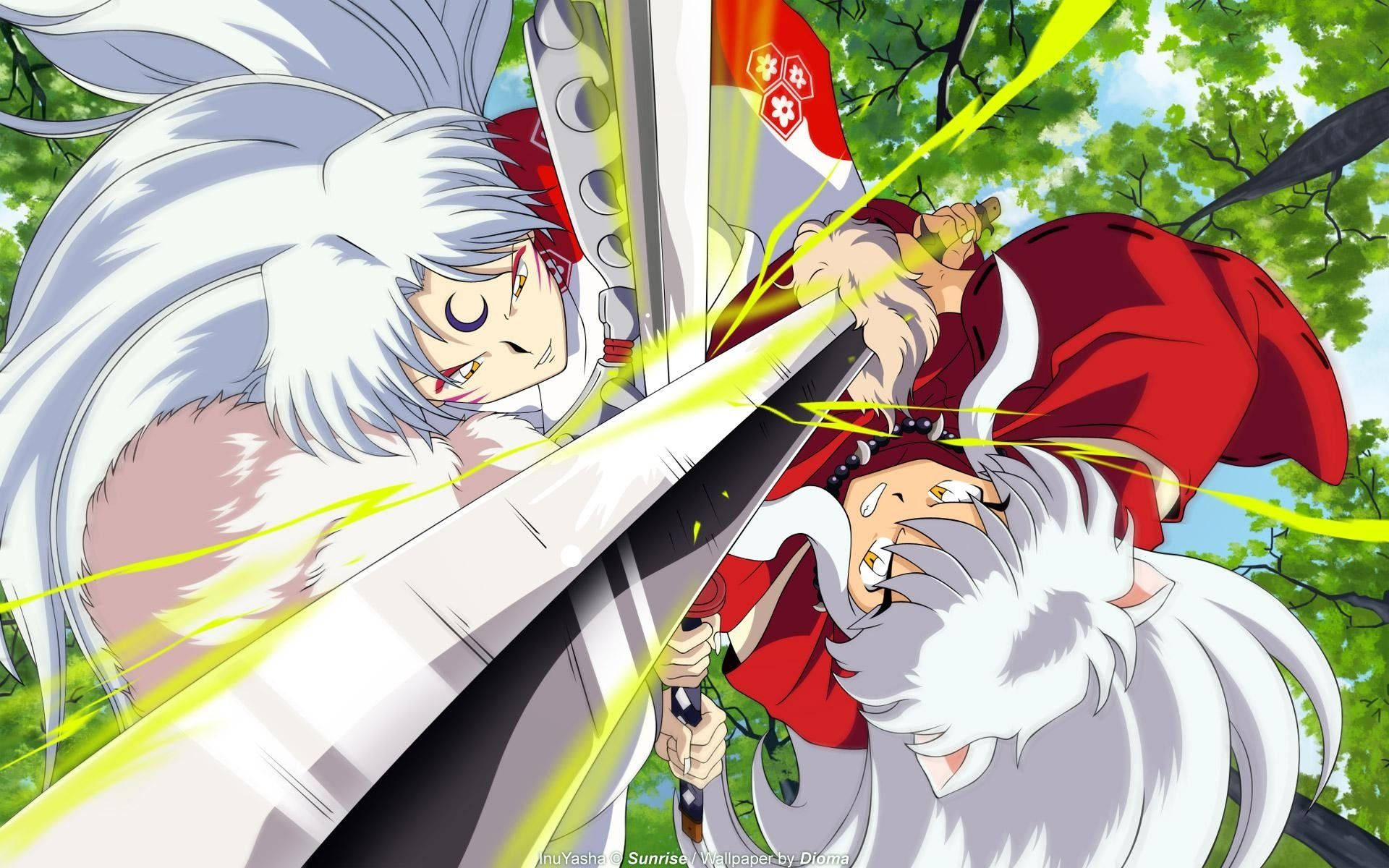 Inuyasha Vs Sesshomaru Fanart M12ntqrzerblq4da Wallpaper