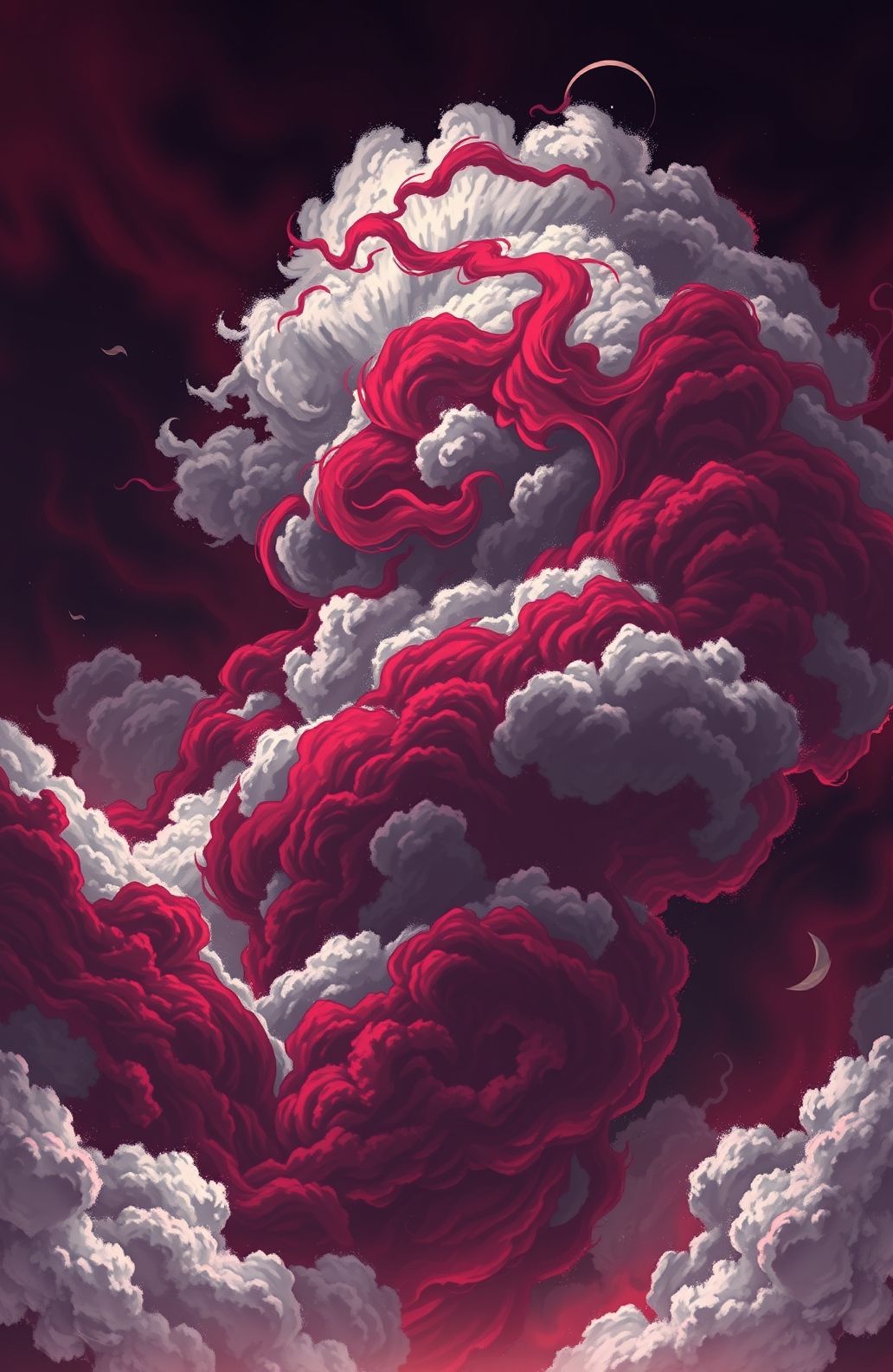 Akatsuki Clouds HD Wallpaper