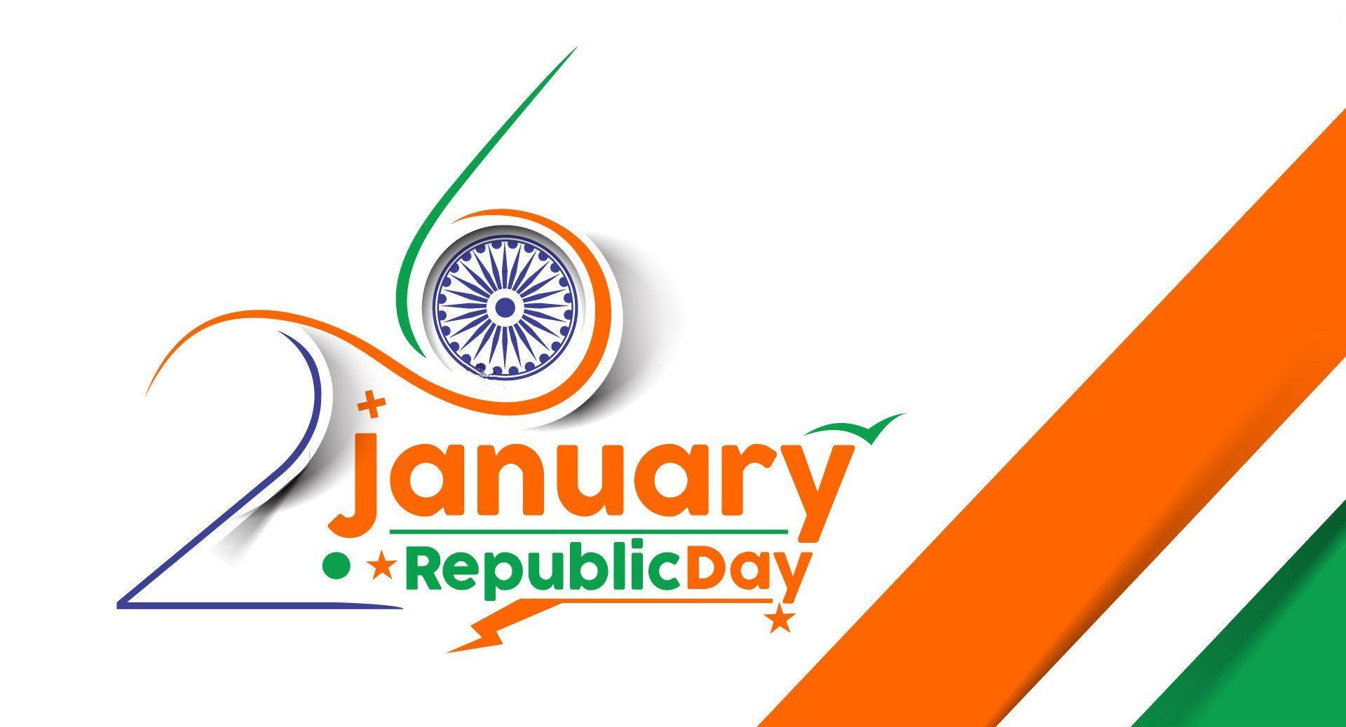 Simple India Republic Day January Poster Design Wallpaper
