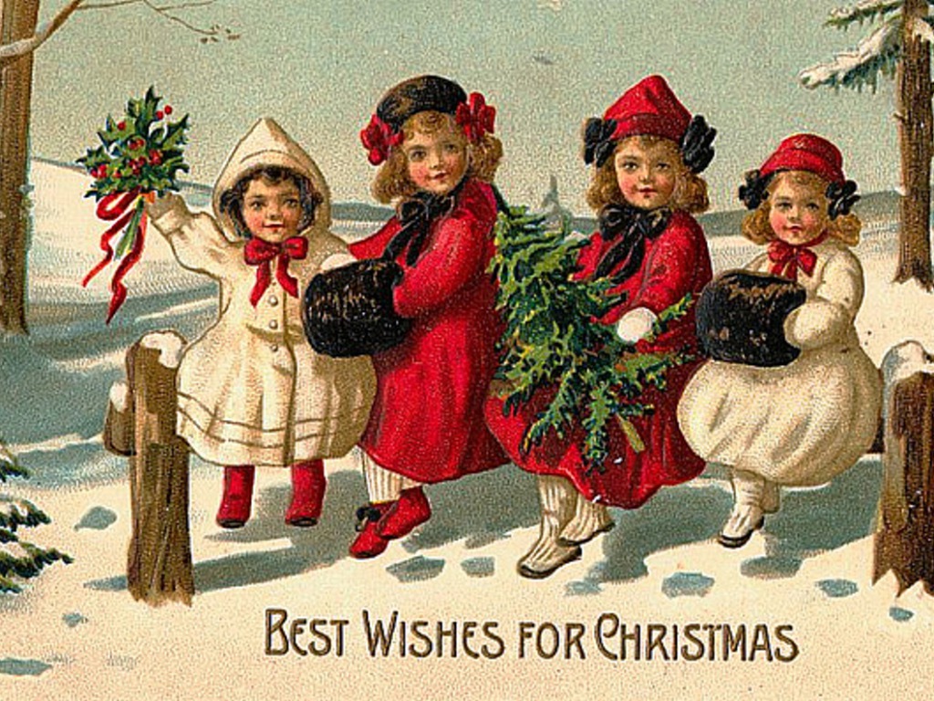 Old Fashioned Christmas Wallpaper Group