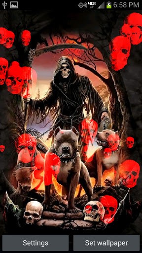 Bigger Death By Pitbulls Live Wallpap For Android Screenshot
