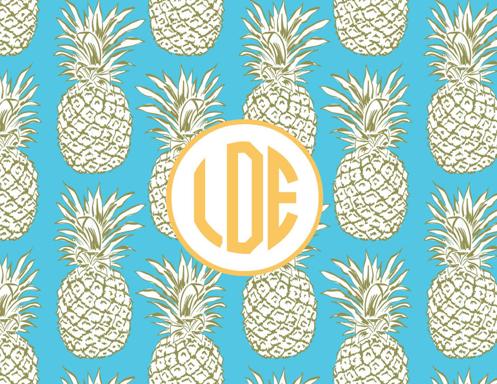 Vintage Pineapple Wallpaper Patterns Laura Dro Designs