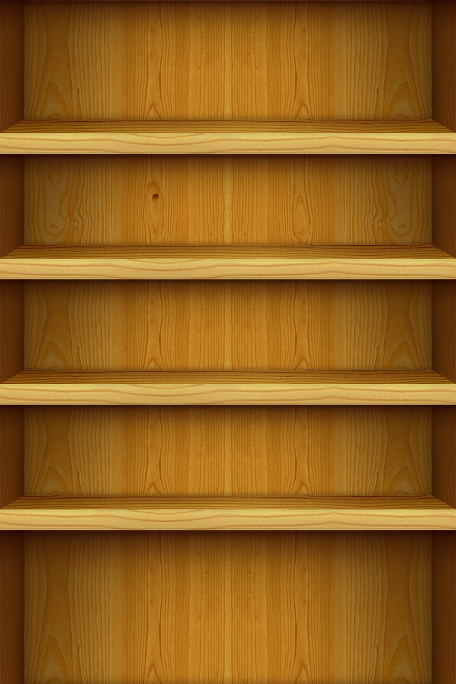 iPhone Wood Shelves Wallpaper By Wizmo
