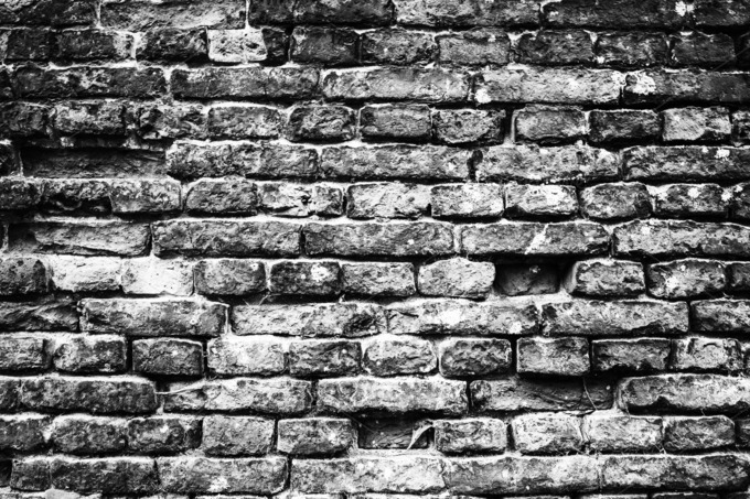 Brick Wall Black And White Has Wallpaper