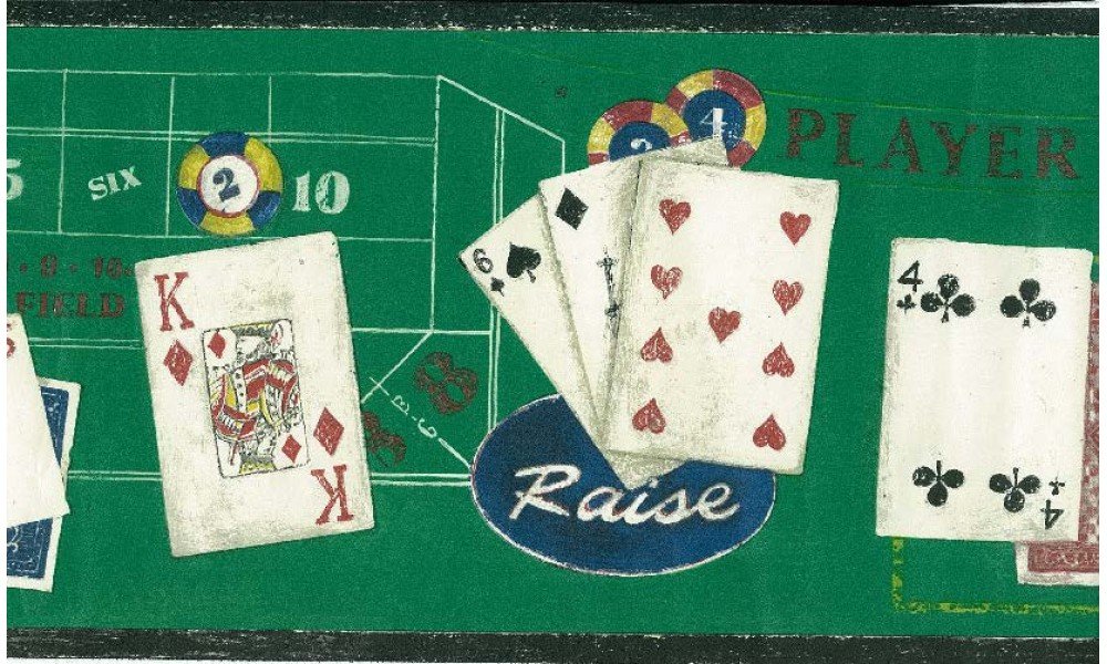 Poker Playing Cards Wallpaper Border X Feet Prepasted