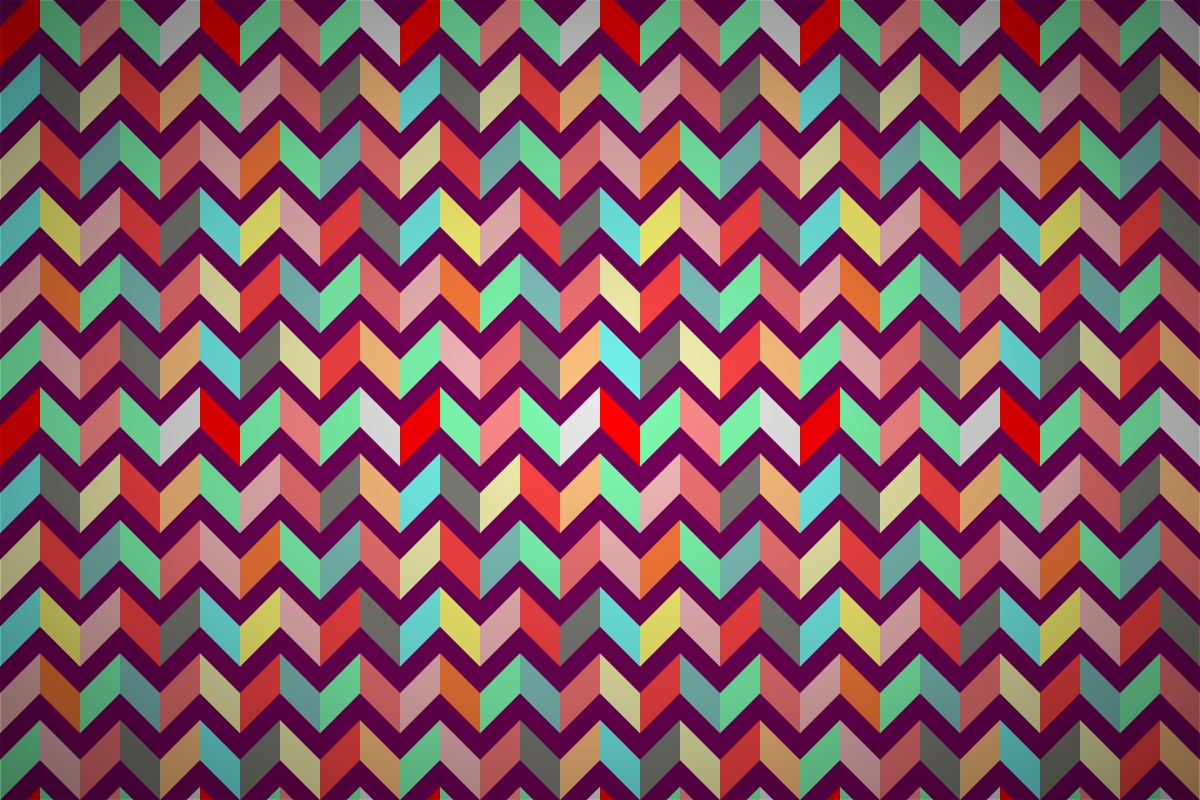 Neo Patchwork Zigzag Wallpaper Patterns