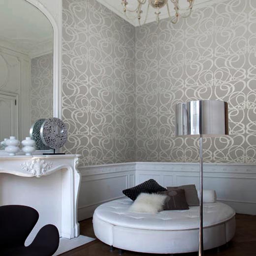 Contemporary Wallpaper On Room Lotus