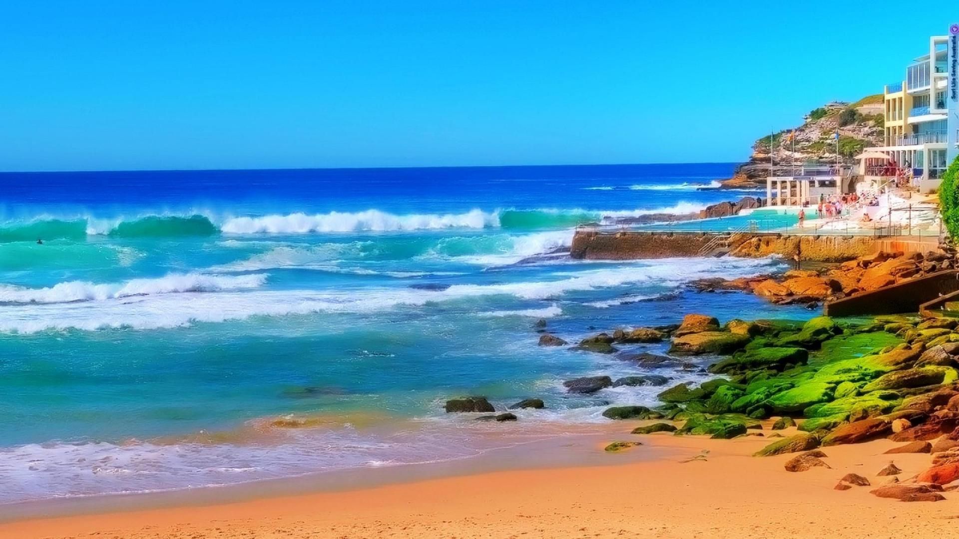 HD Beach Wallpaper 1080p Background