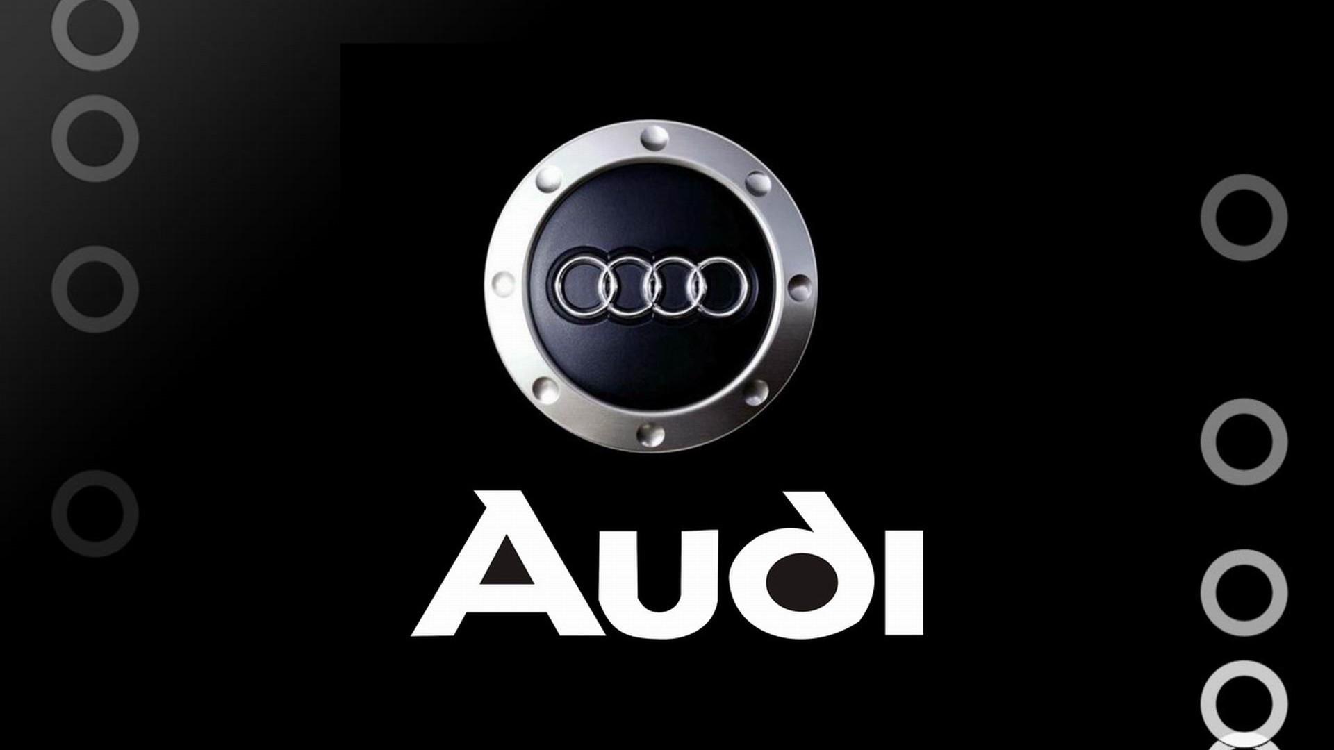 Audi Brand Logo Design Background HD Wallpaper
