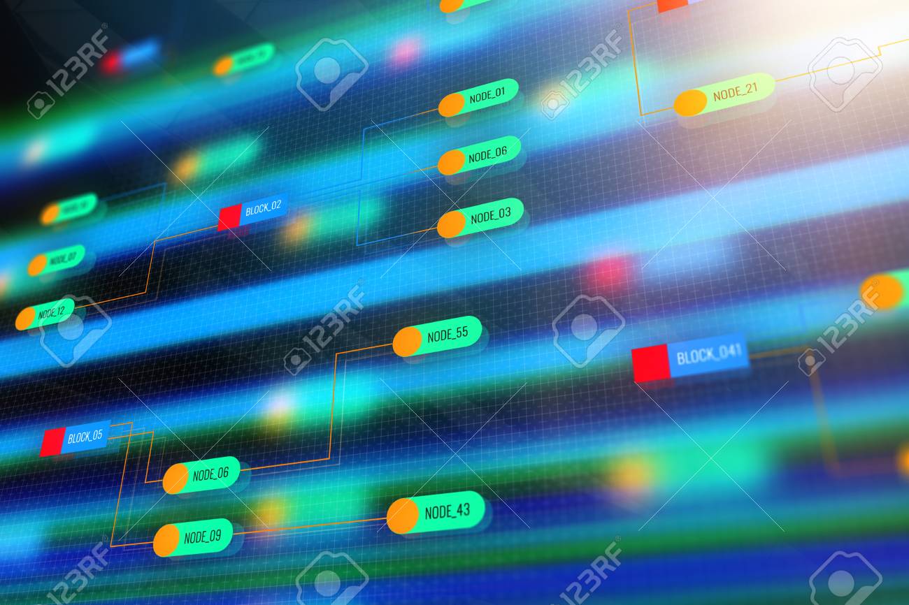 Abstract Colorful Technology Node Wallpaper Semiconductor