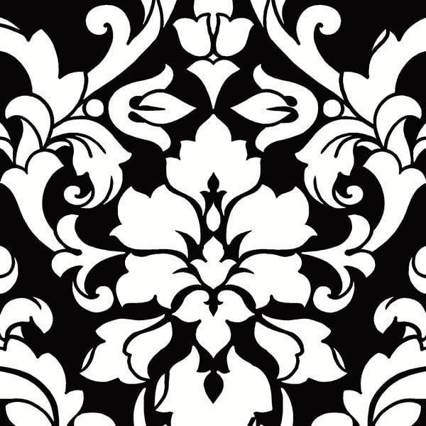 Wallcoverings Black White Vol 2 21 in Straight Match Wallpaper