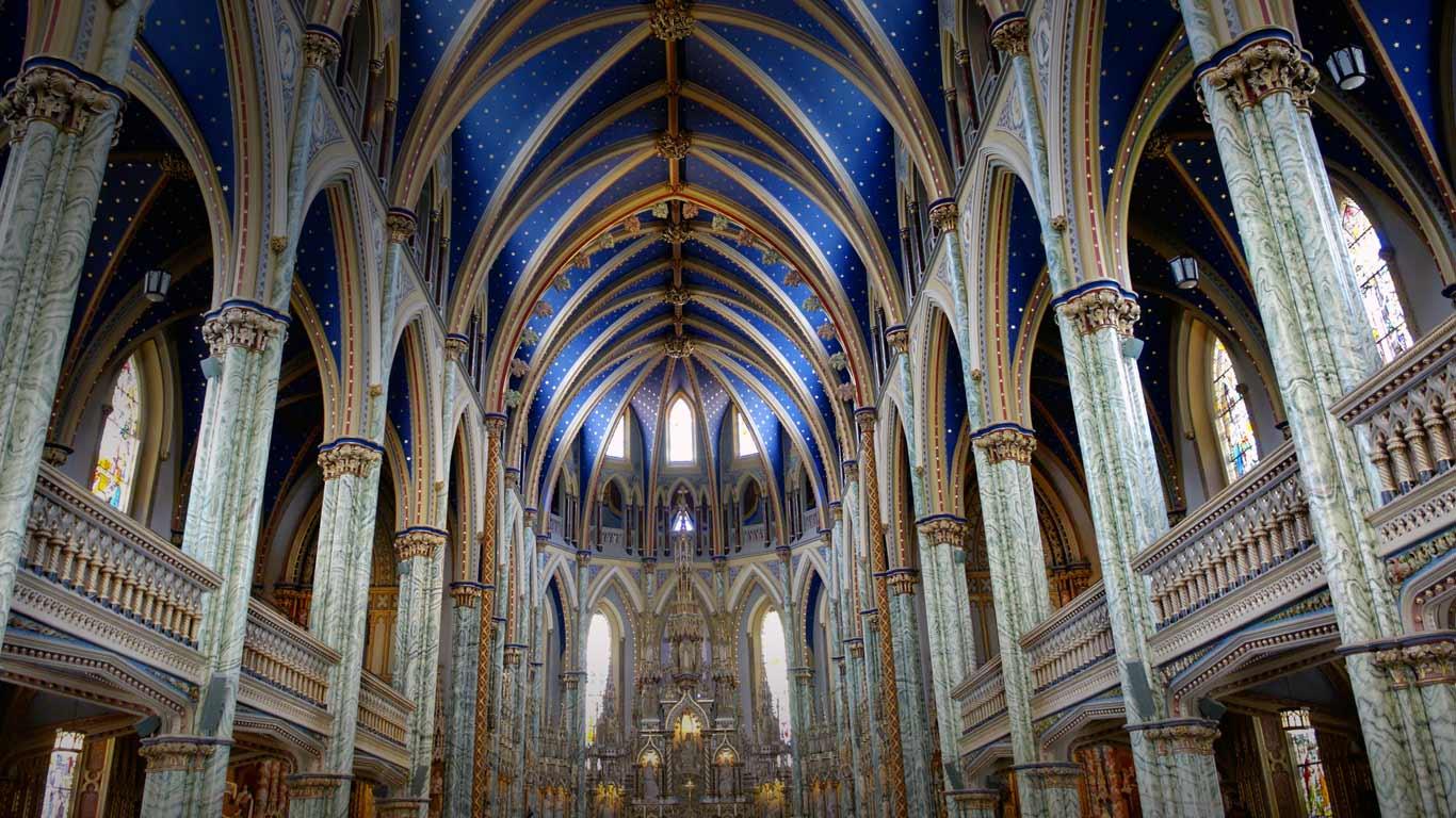 Notre Dame Cathedral Basilica Of Ottawa Ontario Canada Kevin O