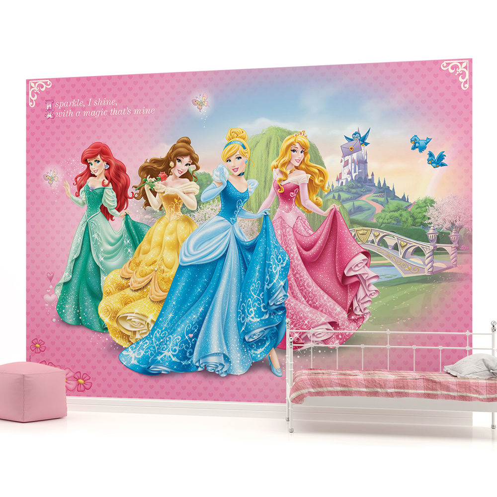 Disney Princesses Girls Kids Photo Wallpaper Wall Mural Room 198ve