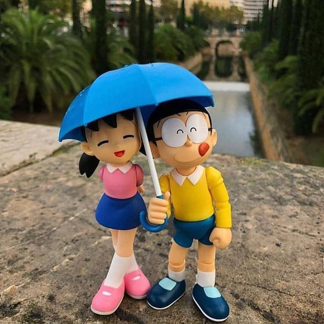 Nobita And Shizuka Love Wallpaper