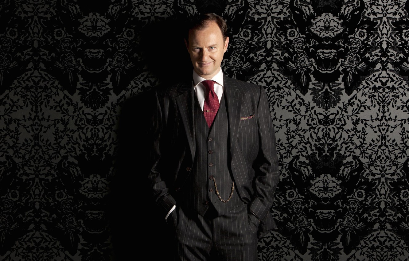 Wallpaper Smile Sherlock Mark Gatiss Mycroft Holmes