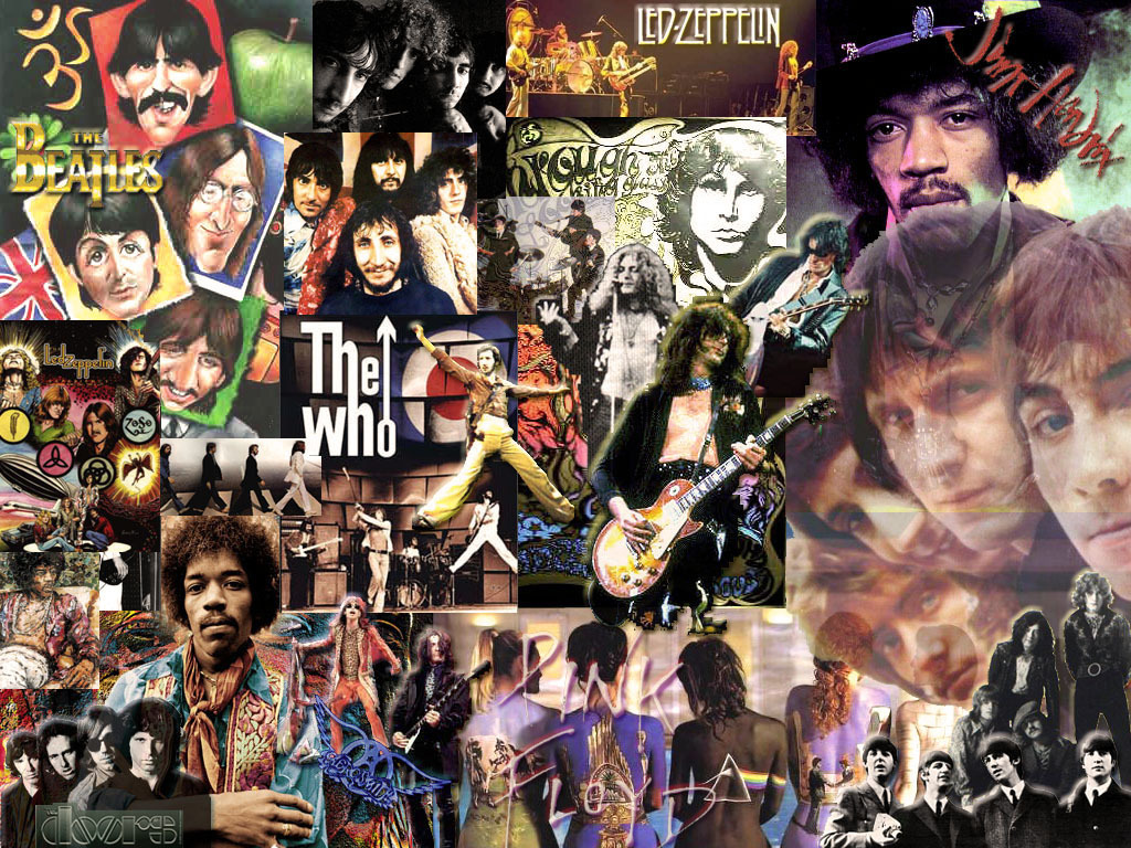 Classic Rock Collage Wallpaper