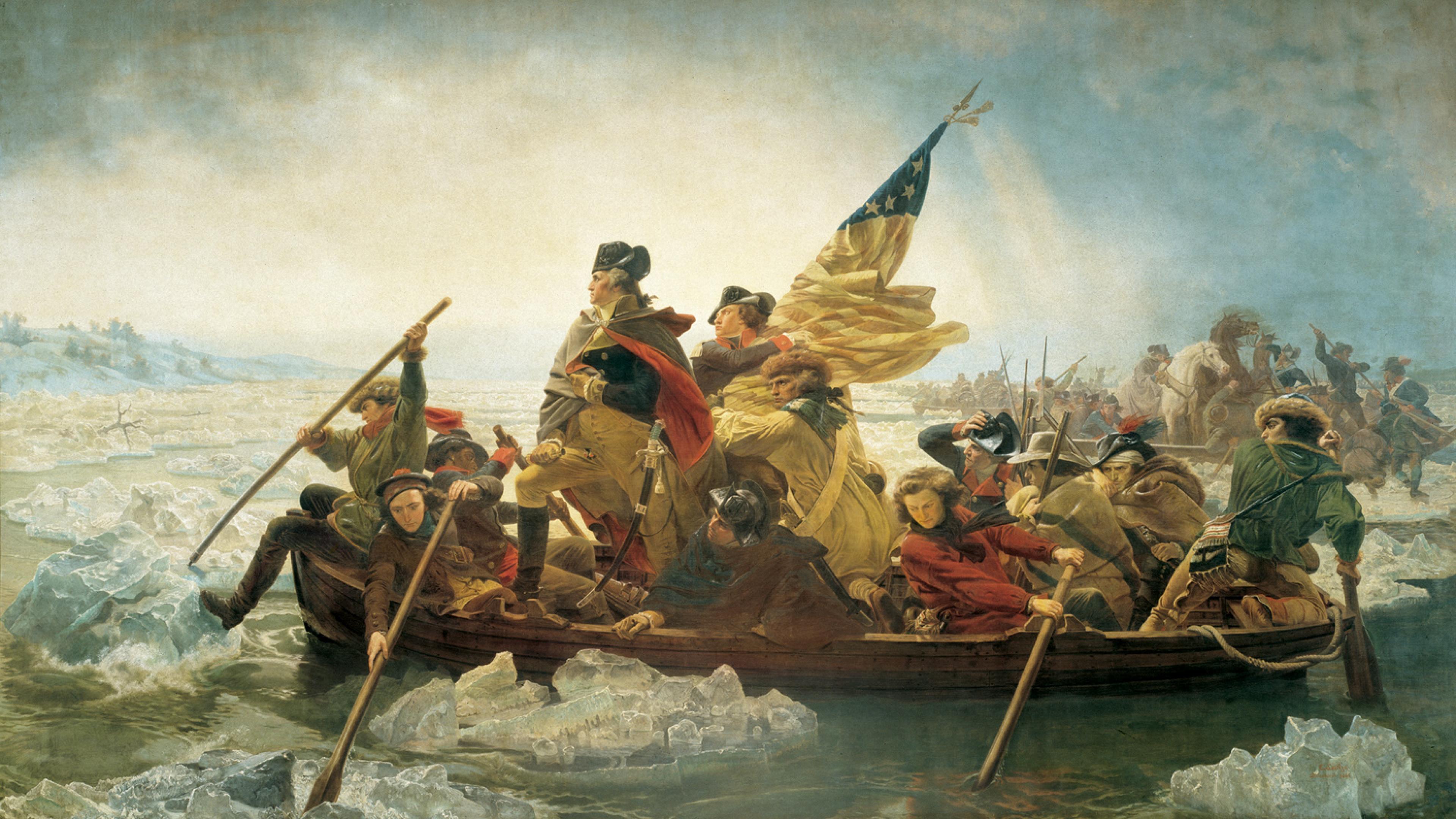 Us Washington Crossing The Delaware Hessians At Trentondec Emanuel