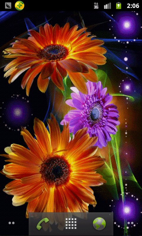 Colorful Flowers Live Wallpaper Android
